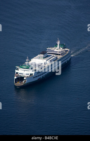 Washington State Ferry in der Nähe von Seattle im Puget Sound Stockfoto