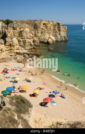 Portugal die Algarve, Praia da coelha, in der Nähe von Albufeira im Sommer Stockfoto