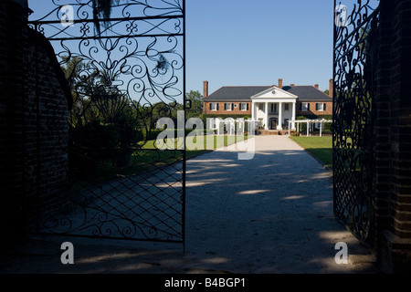 Haupthaus in Boone Hall Plantation in Mt. Pleasant SC Toren Charleston Stockfoto