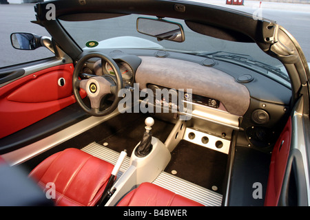 Auto, Lotus Elise 111 R, Cabrio, Baujahr 2004, open Top, Innenansicht, Innenansicht, Cockpit, Technik/Zubehör, Acce Stockfoto