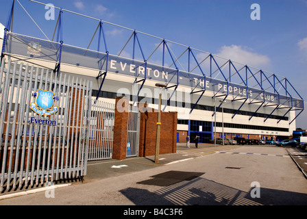 Goodison Park Haus von Everton Fußballvereins Liverpool Stockfoto