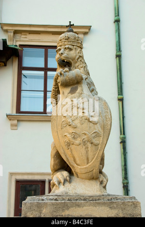 Löwe Skulptur in der Hofburg in Wien Österreich Stockfoto