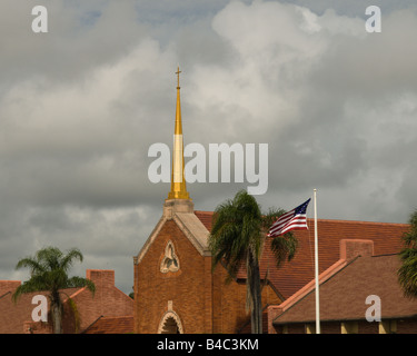 ERSTEN EVANGELISCH-METHODISTISCHE KIRCHE VON MELBOURNE FLORIDA Stockfoto