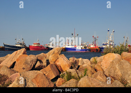 Caraquet Hafen New-Brunswick, Kanada Stockfoto