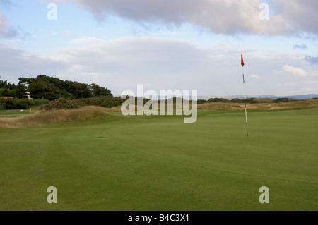 Panoramablick über Royal Liverpool Golf Course Austragungsort der British Open im Jahr 2006 Stockfoto