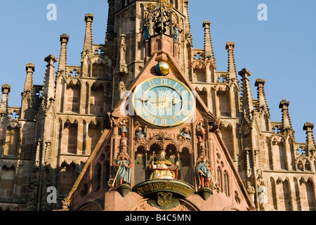 EU DE Deutschland Bayern Middle Franconia Nürnberg die Welt berühmten Nürnberger Christkindlesmarkt der Frauenkirche Stockfoto