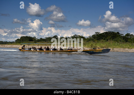 Taxi auf Napo Fluss Amazonas-Regenwald, Ecuador Stockfoto
