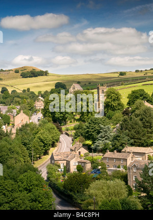 Das Dorf Rainow im Sommer, Peak District National Park, Cheshire, England, UK Stockfoto