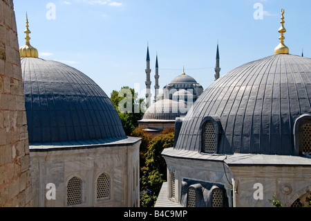 Die Sultan Ahmed Moschee Sultanahmet Camii Stockfoto