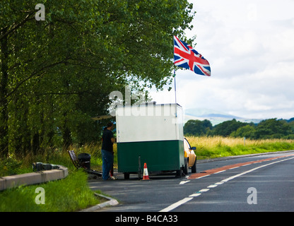 Kleinen Straßencafé parkten in einer Layby auf einer Straße in England UK Stockfoto