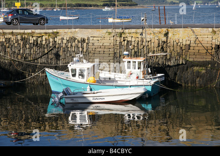 Boot in Falmouth Harbour Cornwall England Stockfoto