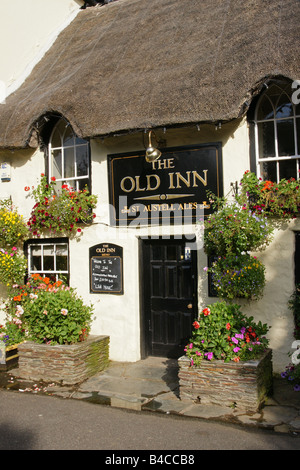 Der alte Inn Pub Mullion England Cornwall Stockfoto