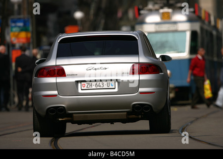 Auto, Rinspeed Chopster Kreuz Land Fahrzeug, Modelljahr 2005-Silber, 600 PS, fahren, Diagonal von hinten, Rückansicht, Cit Stockfoto