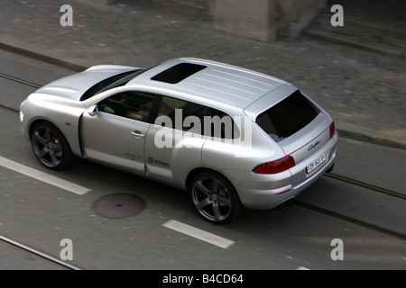 Auto, Rinspeed Chopster Kreuz Land Fahrzeug, Modelljahr 2005-Silber, 600 PS, fahren, diagonal von hinten/Oben, Rückansicht Stockfoto