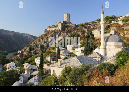 Die Stadt Pocitelj, Bosnien und Herzegowina Stockfoto