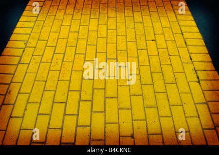 Yellow Brick Road Zauberer von oz Stockfoto