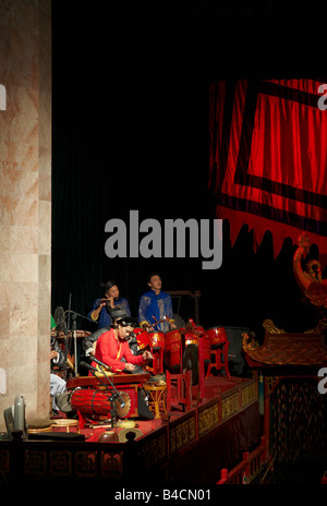 Hanois Wasser Puppentheater in das Thang Long-Theater Stockfoto