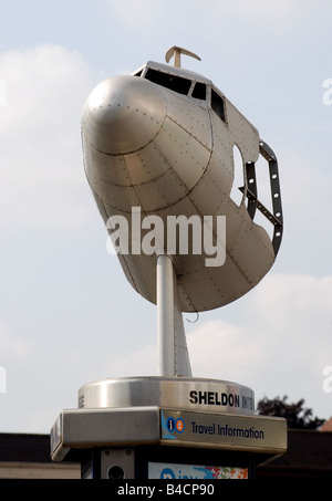 Reisen Sie Info-Point in Sheldon, Birmingham, West Midlands, England, UK Stockfoto