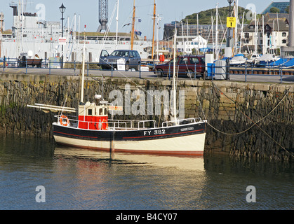 Boot in Falmouth Harbour Cornwall England Stockfoto