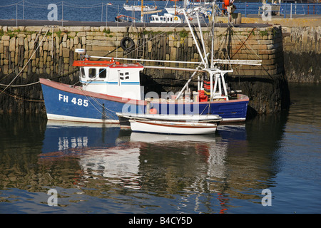 Boot in Falmouth Harbour Cornwall England Stockfoto