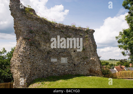 Clare Castle ruins Clare Country Park Suffolk England Stockfoto