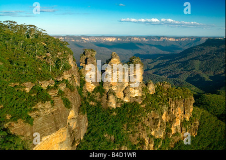 DREI SCHWESTERN JAMISON VALLEY BLUE MOUNTAINS NSW AUSTRALIA Stockfoto