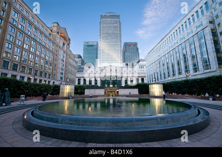 Cabot Square, Canary Wharf, London, UK Stockfoto