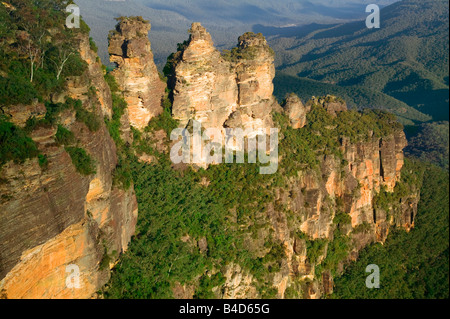 DREI SCHWESTERN JAMISON VALLEY BLUE MOUNTAINS NSW AUSTRALIA Stockfoto