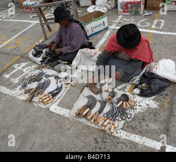 Saquisili Markt, Anden, Ecuador Stockfoto