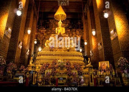 Buddha im Wat Phra Kaeo Tempel Bangkok Thailand Stockfoto