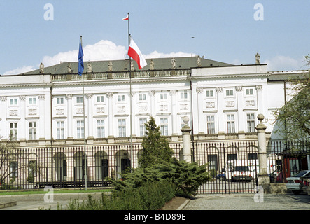 Der Präsidentenpalast in Warschau, Polen Stockfoto