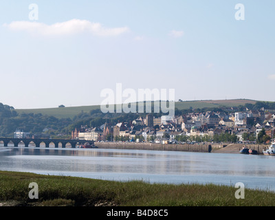 Blick über den Fluß Torridge, Bideford, Devon Stockfoto