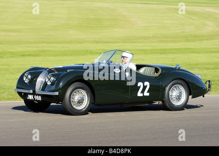 Sir Stirling Moss 1949 Jaguar XK120 Stockfoto