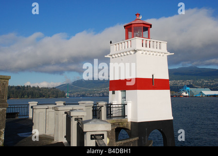 Brockton Point Lighthouse, Stanley Park, Vancouver, Kanada Stockfoto