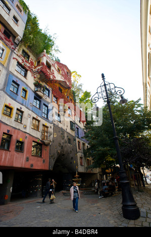 Hundertwasserhaus, Wien, Österreich. Stockfoto