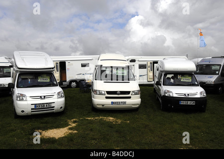 Europäische Wohnmobil Verkaufsmesse in England Stockfoto