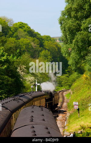 Ausbildung durchlaufen Goathland, North Yorkshire, England Stockfoto