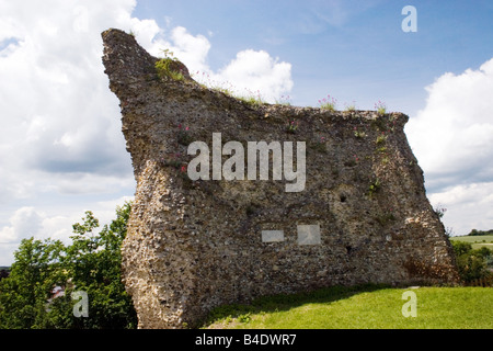 Clare Castle ruins Clare Country Park Suffolk England Stockfoto