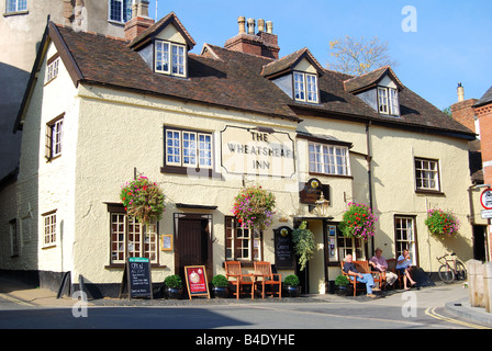 Das Wheatsheaf Inn, untere Breite Straße, Ludlow, Shropshire, England, Vereinigtes Königreich Stockfoto