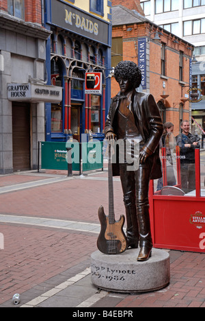 Philip P Lynott Sänger von The Thin Lizzy in der Nähe von Grafton Street Dublin Irland Stockfoto