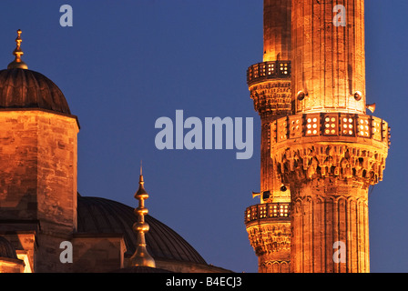 Detail der blaue Moschee (Sultan Ahmet Cami), Istanbul, Türkei Stockfoto