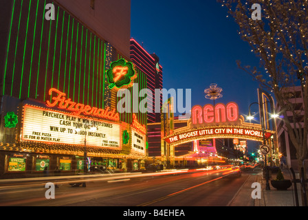 Berühmte Leuchtreklame in Reno Nevada USA Stockfoto