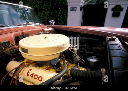 Auto, Ford Edsel Pacer Cabrio, Baujahr 1957, 1950er Jahre, 50er Jahre, Oldtimer, Cabrio-Verdeck, offene, Motorraum, Eng Stockfoto