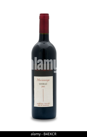 zwei Freunde Maranaga Shiraz Barossa Valley Australien weinrot Stockfoto