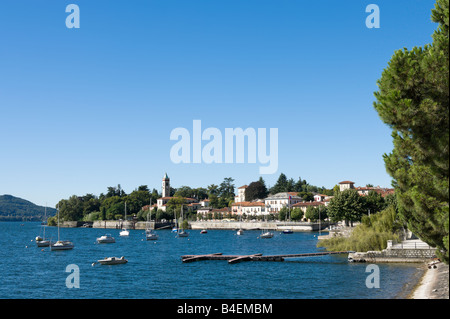 Lesa in der Nähe von Belgirate, Lago Maggiore, Piemont, Italien Stockfoto