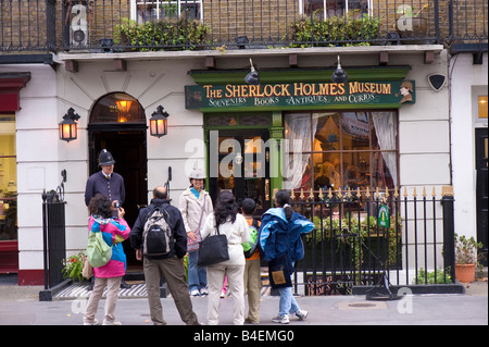 Das Sherlock Holmes Museum Baker Street London Vereinigtes Königreich Stockfoto