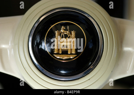 Auto, VW, Volkswagen, Brezel-Käfer, Baujahr 1949-1953, schwarz, Vintage Car, 1940er Jahre, vierziger Jahre, 1950er Jahre, der fünfziger Jahre, Detail, Details Stockfoto