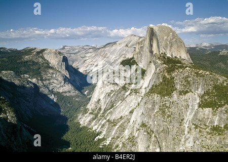 Yosemite Nationalpark, Kalifornien USA. Half Dome angesehen vom Glacier Point. Stockfoto