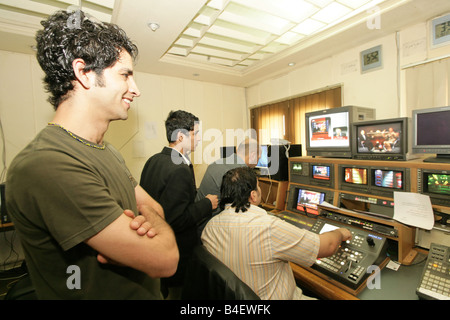 Ein unabhängiger irakische Fernsehsender in Kairo, Ägypten. Stockfoto