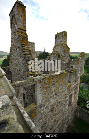 Die magische Ruine von Glenbuchat Castle in Aberdeenshire in der Obhut von Historic Scotland Stockfoto